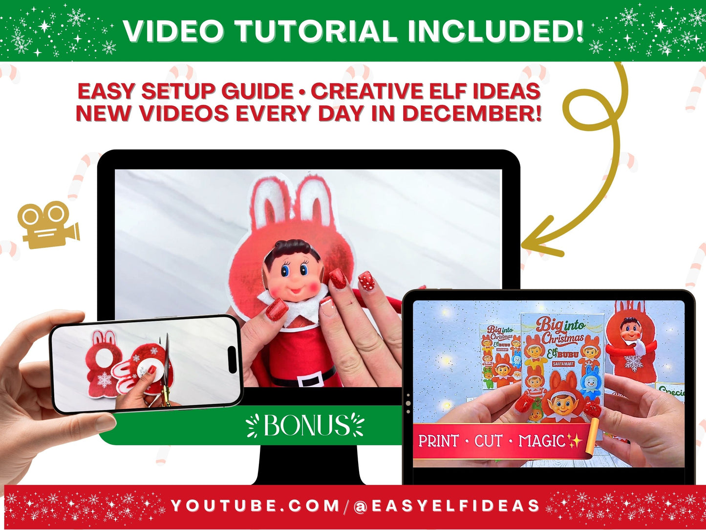 Official Elfbubu Mystery Blind Box Collection | Christmas Elf Props, Gag Gift & Stocking Stuffer (PRINTABLE PDF)