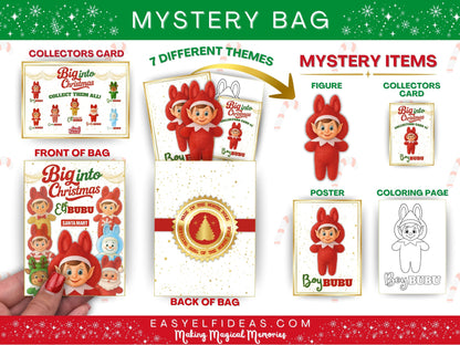 Official Elfbubu Mystery Blind Box Collection | Christmas Elf Props, Gag Gift & Stocking Stuffer (PRINTABLE PDF)