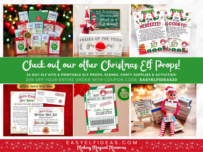 Official Elfbubu Mystery Blind Box Collection | Christmas Elf Props, Gag Gift & Stocking Stuffer (PRINTABLE PDF)