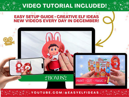 Official Elfbubu Mystery Blind Box Collection | Christmas Elf Props, Gag Gift & Stocking Stuffer (PRINTABLE PDF)