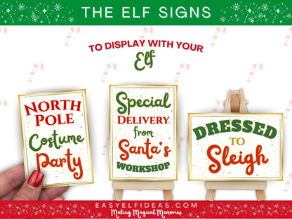 easyelfideas.com signs and props for Christmas tradition holiday elf 2025 trending ideas