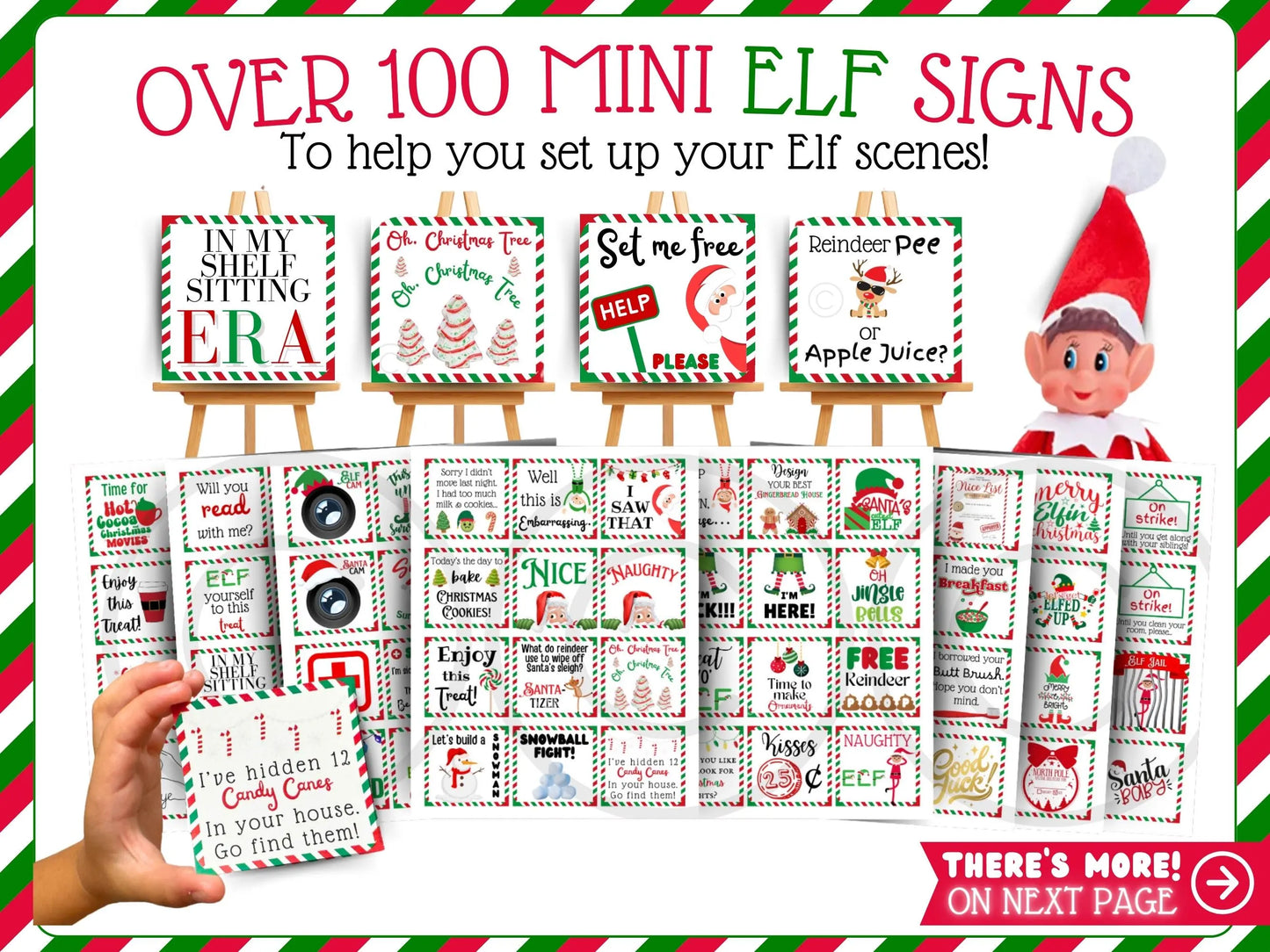 BUNDLE Ultimate Elf Letters & Props Kit | Editable Christmas Arrival & Goodbye Letters, Nice List Certificate & Mini Scene Printables (PDF Template)
