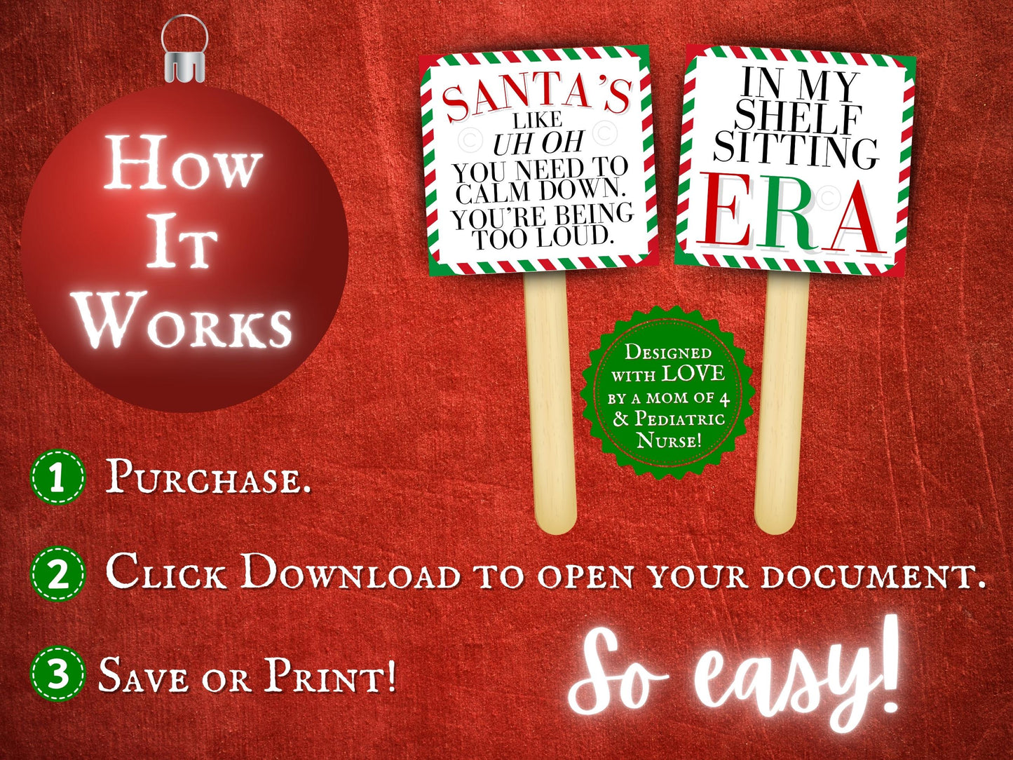 Over 100 Mini Elf Signs & Envelopes | Funny Christmas Props & Activities (PRINTABLE PDF)
