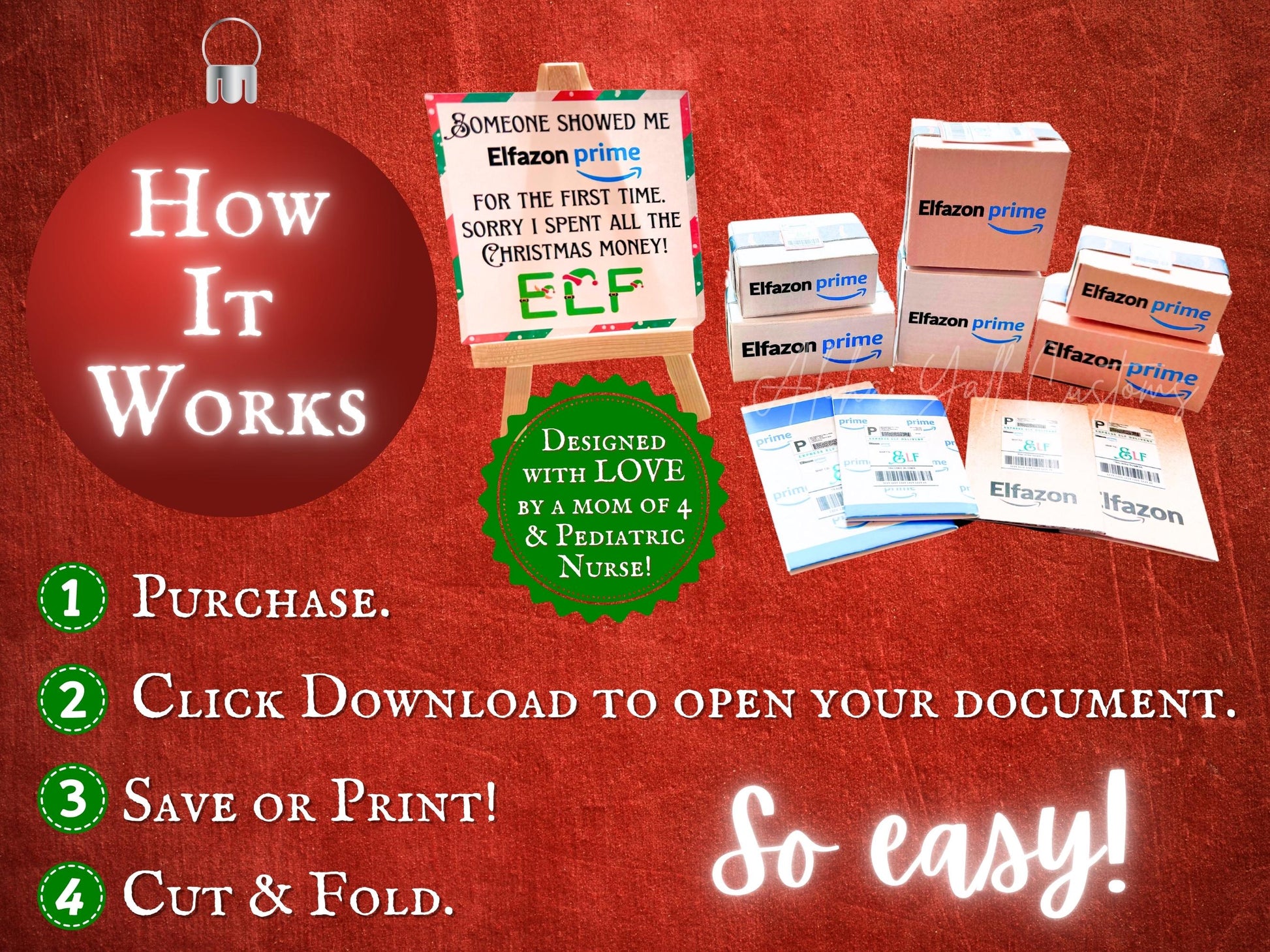 Printable elf-sized shipping box templates for Christmas elf activities and DIY elf setups