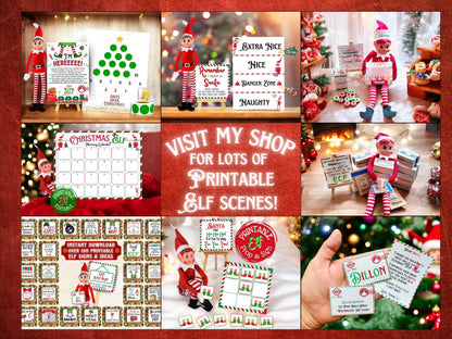 PRINTABLE Santa & Elf Cam | Christmas Behavior Surveillance Sign (PRINTABLE PDF)