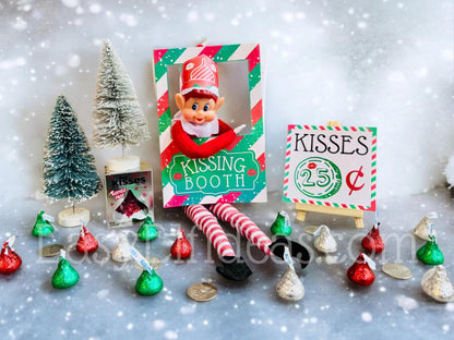 Elf Kissing Booth | Elf Mini Scene Props (PRINTABLE PDF)