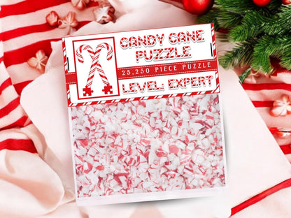 Expert Candy Cane Puzzle Bag Toppers | Funny Christmas Gag Gift & White Elephant Party Favor(PRINTABLE PDF)